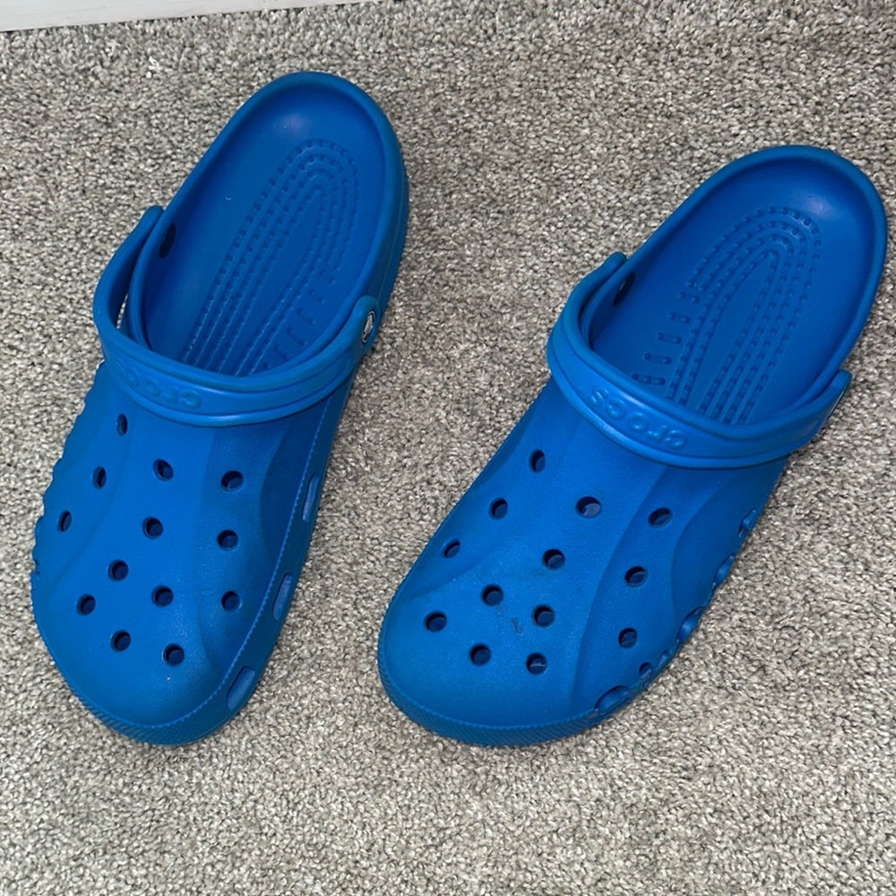 CROCS Blue Sandals with Adjustable Heel Strap
